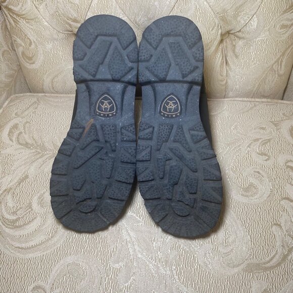 Ariat Women Leather Chelsea Boots Black Lug Sole Slip-On Durable Comfort Western - Picture 8 of 8